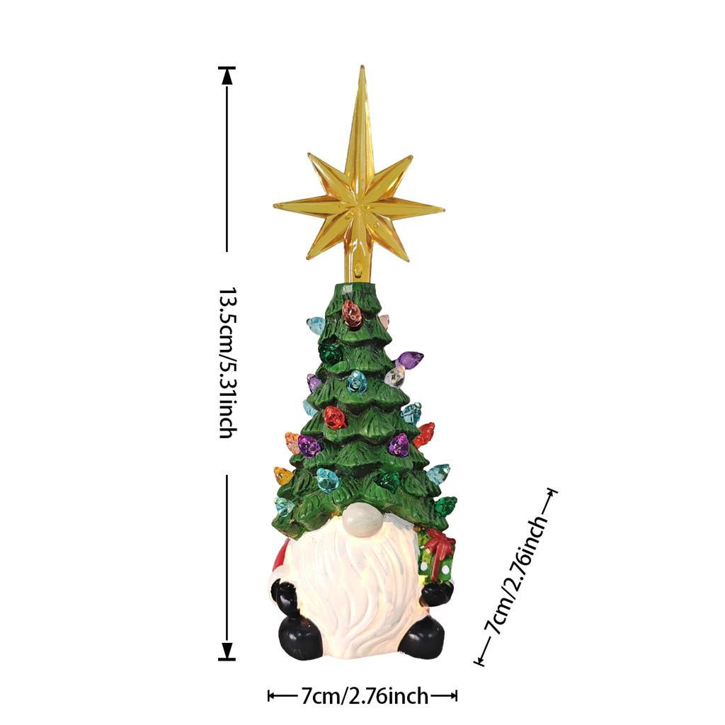 DIY Christmas Tree Lights with Dwarf Santa Claus Ornaments, Creative Decorative Items for Bedroom, Living Room and Study