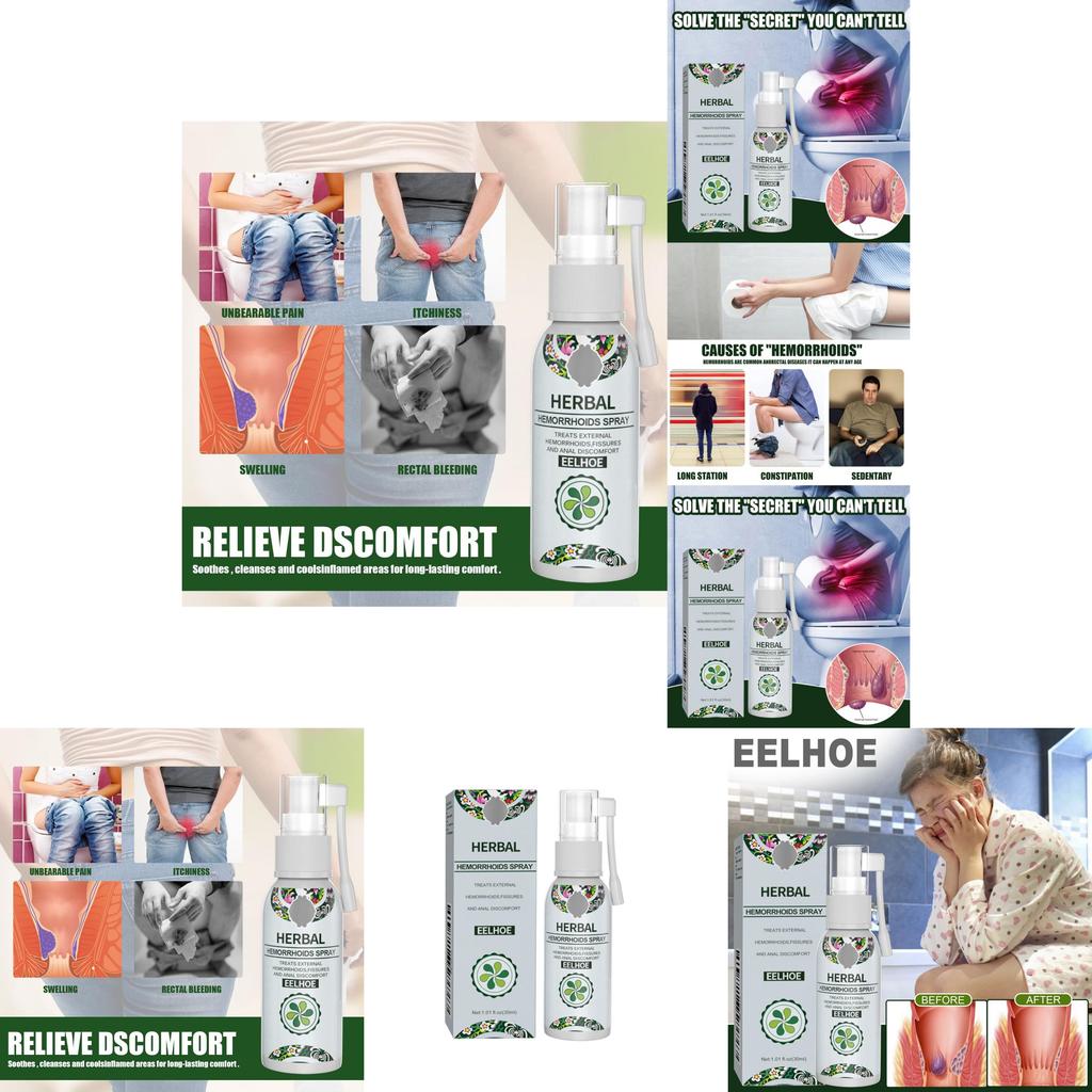 Eelhoe Herbal Care Spray Gentle Nourishing Body Spray For Soothing Anal Area Relief
