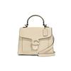 Coach Tabby 20 Solid Color Button Closure Leather Shoulder Crossbody Handbag Small Women handbags Ivory C0773-B4IY