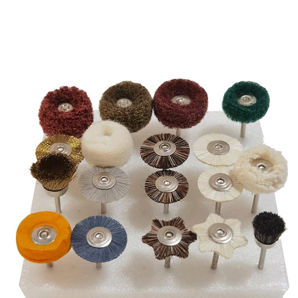 Jnsur Polishing Brush Kits for Dental Lab Ceramic Porcelain Grinding Nail Polish Technician Tool Dentist Artificer
