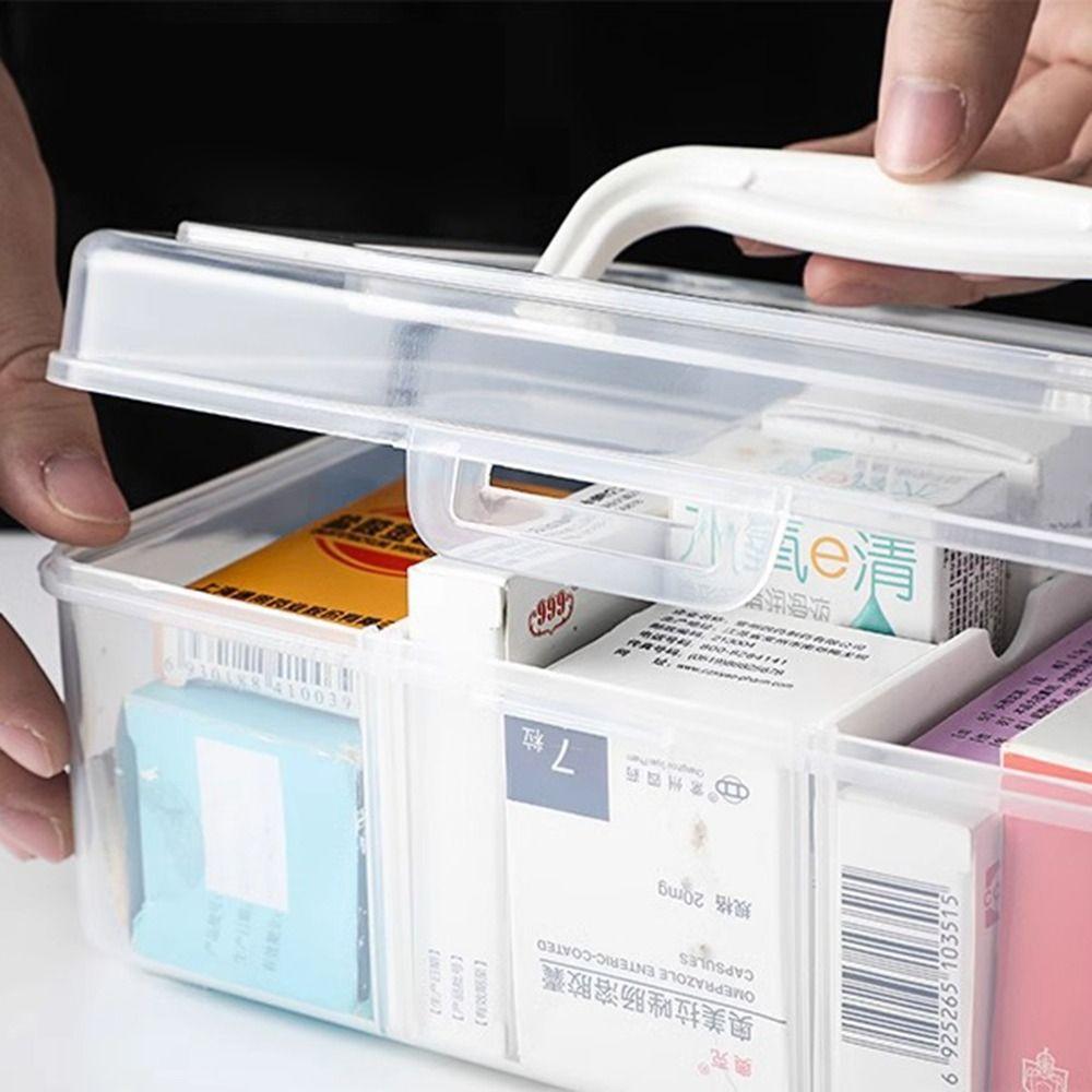 Transparente Notfallmedizinkiste Große Kapazität Medizinkiste Langlebige Medizinaufbewahrungsbox