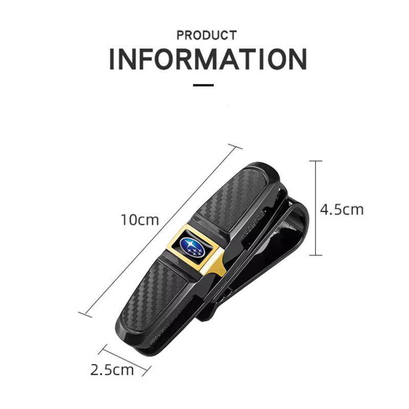 Car Glasses Clip Auto Sun Visor Sunglass Storage Clamp For Subaru Impreza STI Legacy Outback WRX BRZ Forester XV Crosstrek Exiga YY3