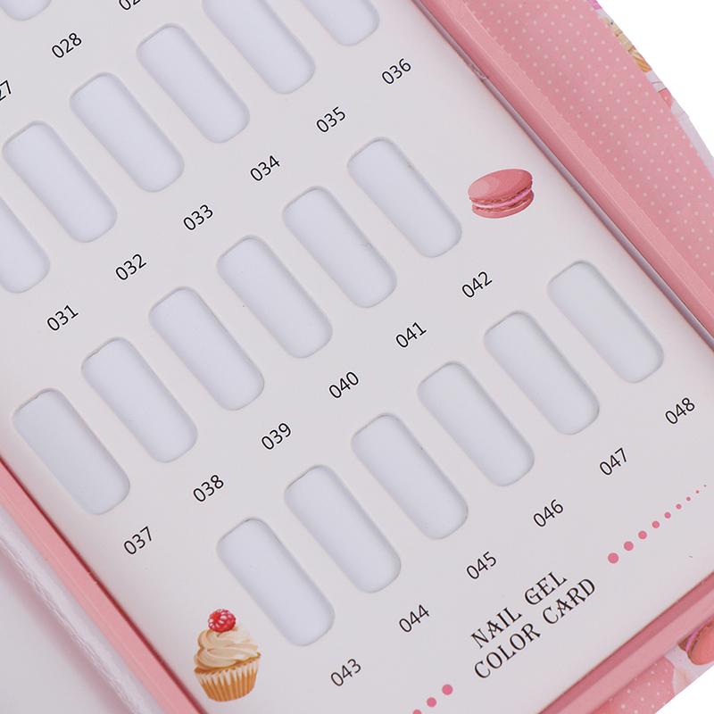 False Nail Color Book Display Nail Gel Polish Card Chart Palette Practice Board