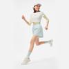 Li Ning Running Series Solid Color Quick-Dry Reflective Breathable Round Neck Short Sleeve T-Shirt Women Tops Off-White ATSU190-3