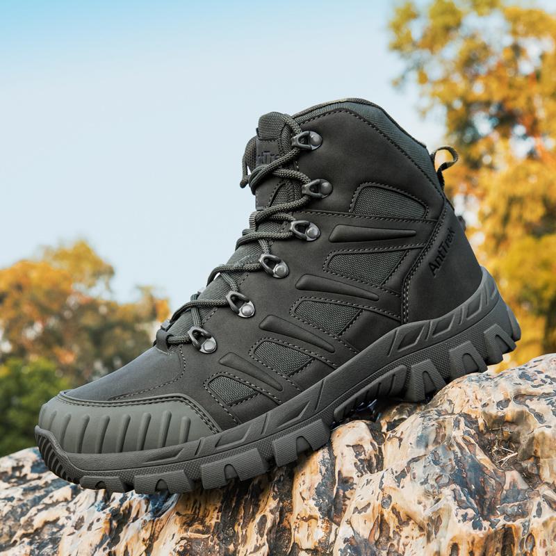 

Men s Climbing Shoes Tactical Boots Waterproof Military High Quality Motorcycle Hunting Hiking Shoes Breathable Boots 46 темно-зеленого