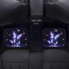 4pcs Purple Blue Butterfly Print Car Floor Mats | Durable Waterproof Universal Fit Automotive Carpet Set for Women, Interior Car Care, Decorative Mats
