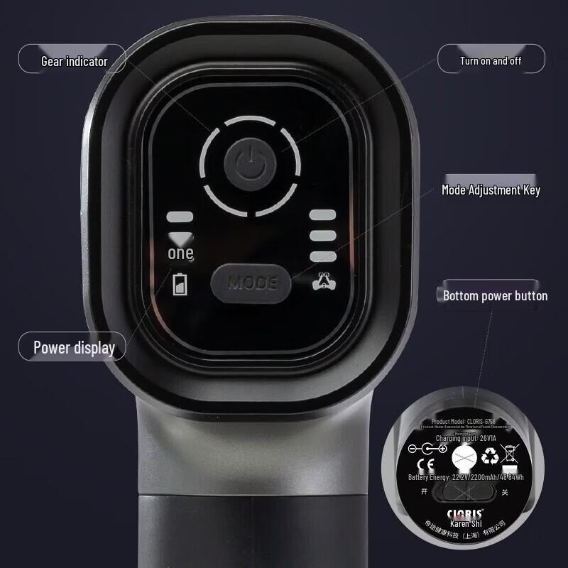 CLORIS Percussion Muscle Massager CN plug (adapter included)