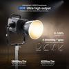 1200W Bi-Color COB LED Video Light AS1200B, UK Plug, Continuous Studio Lighting