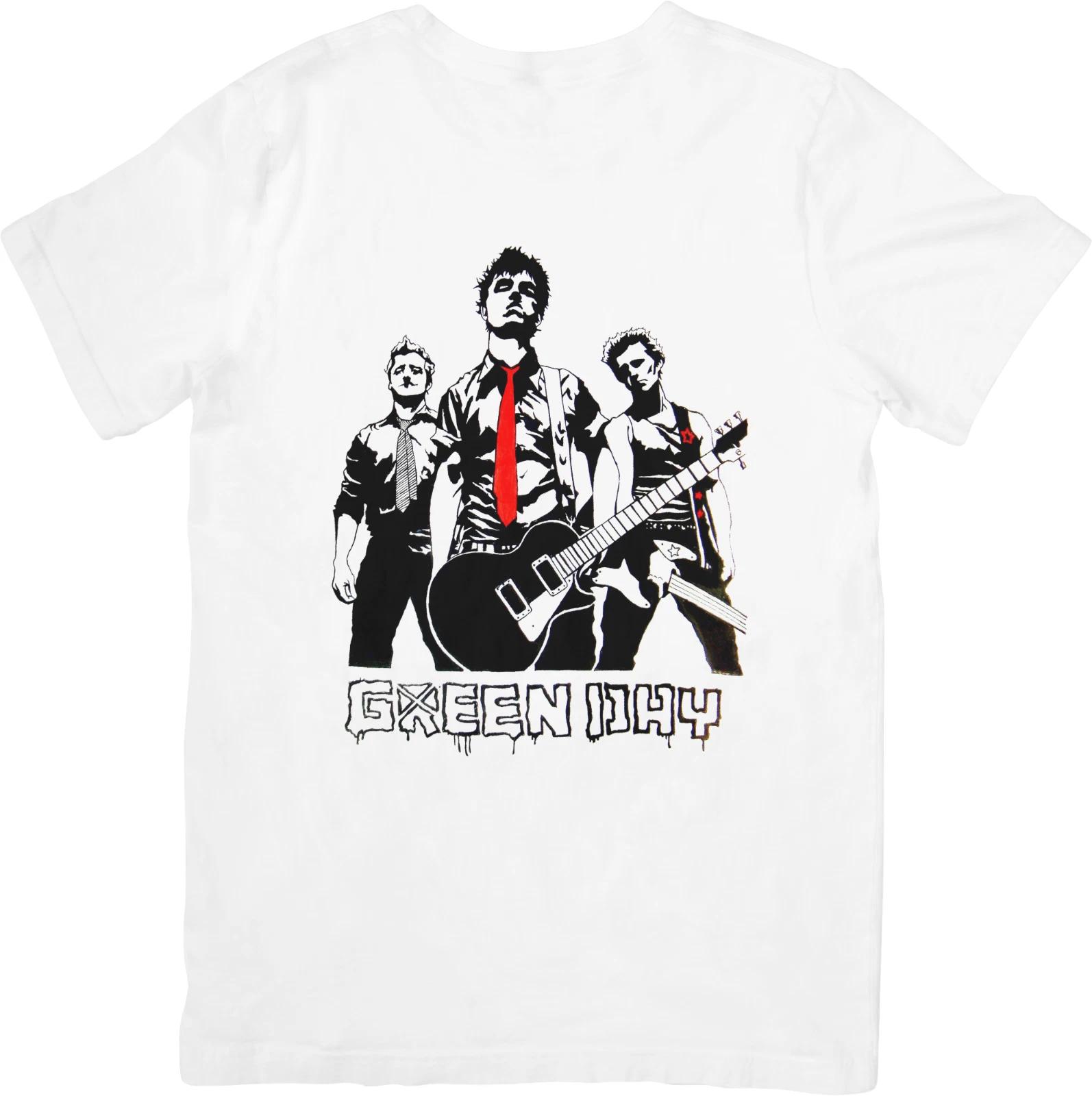 

Green day Music Unisex Fit for Men & Women Quality Cotton T-Shirt White. S