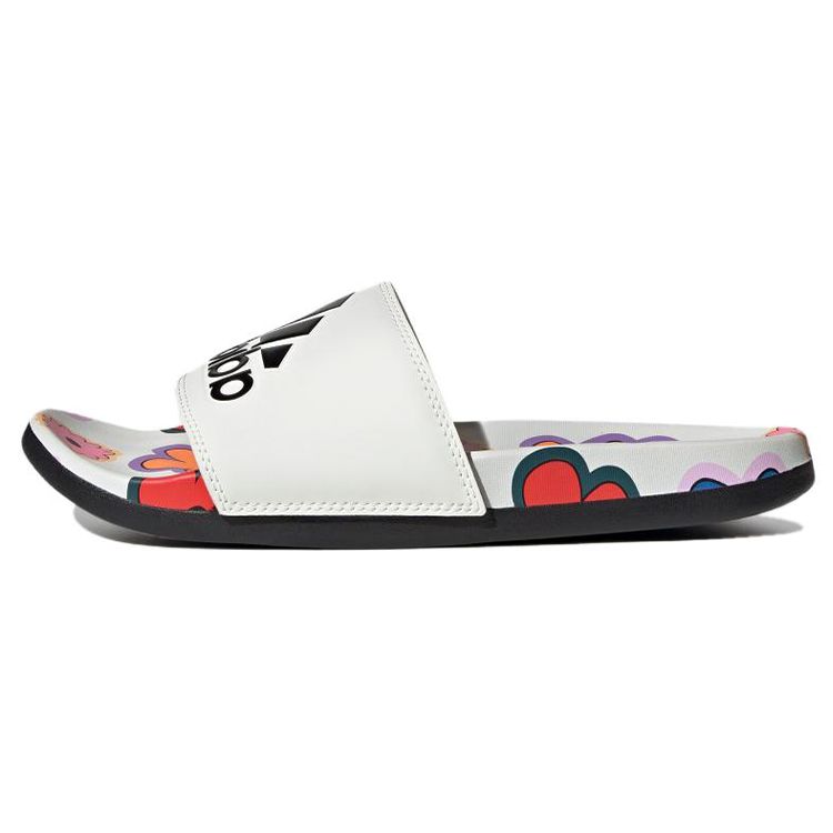 Adidas Adilette Comfortable EVA Non-Slip Quick-Dry Slide Sandals Women Footwear White Black IE4971 38