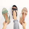 Fashion 2025 Women's Fashionable PVC Low-heeled Sandals and Thick-soled Casual Shoes for Wearing Slippers Outside