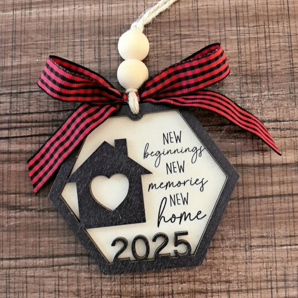 Wooden Home Decoration 2025 New Home Gifts New Christmas Tree Ornament