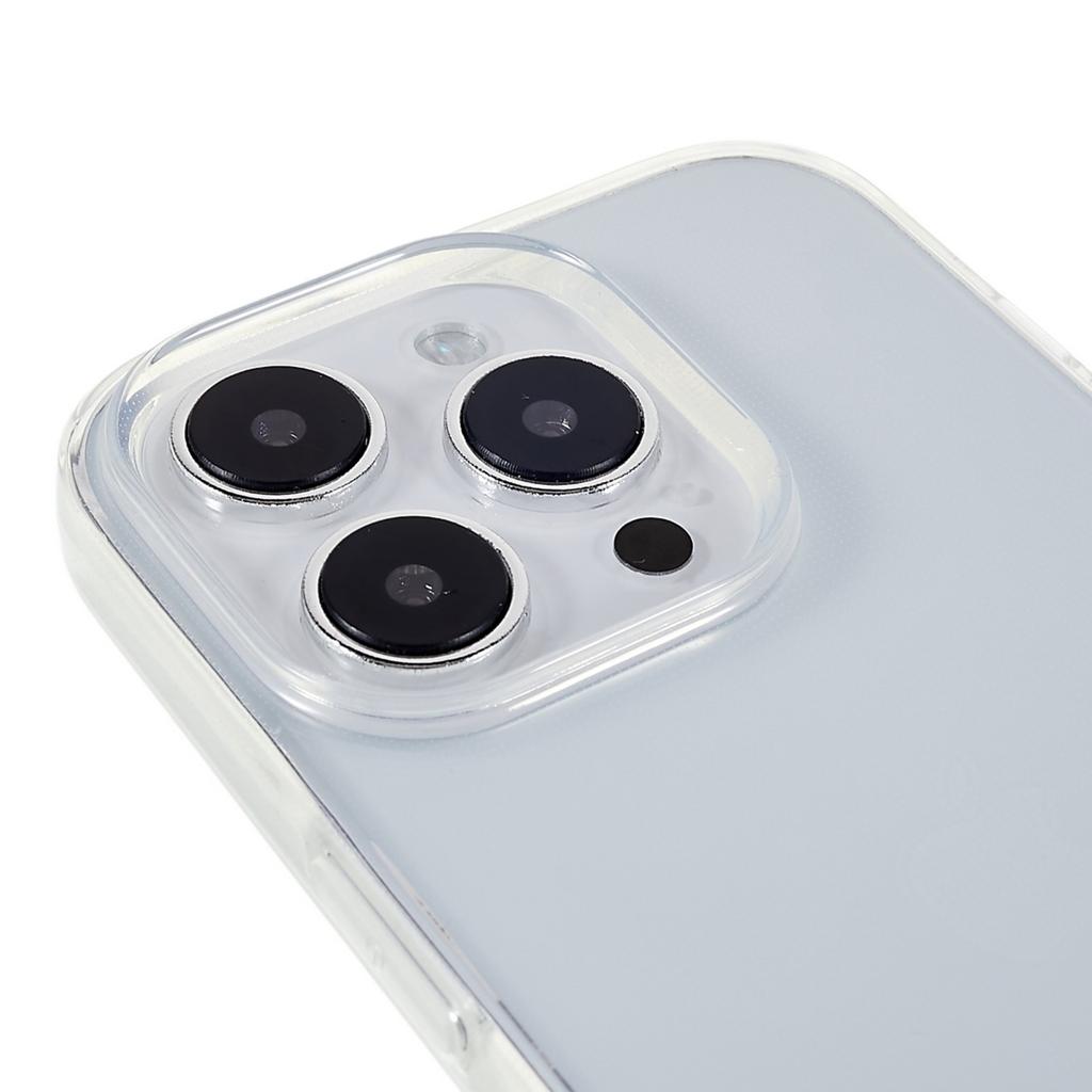 2.0mm Transparent Phone Case for iPhone 15 Pro,Watermark-free Flexible TPU Phone Cover