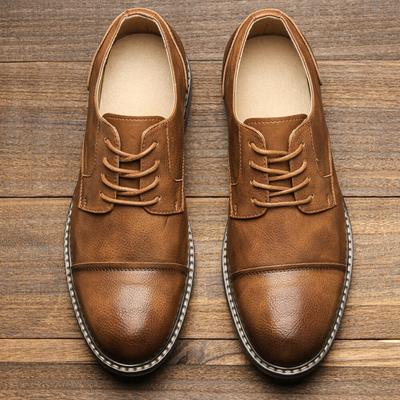 Mode Retro Heren Derby Schoenen Heren Leren Schoenen Heren Casual schoenen