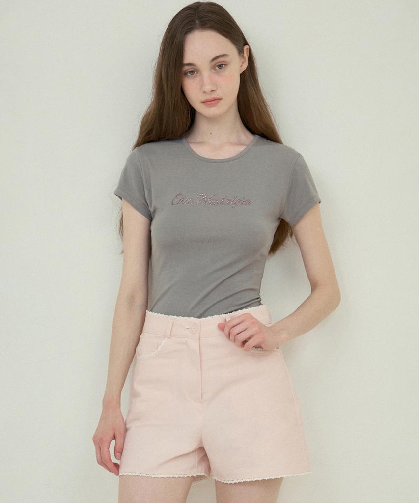 Aueonoseuteljia Logo Cubic T-Shirt_Light Gray (O25-Tp13)