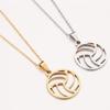 Elegant Stainless Steel Volleyball Jewelry Gift  Adjustable Neckchain Comfortable Corrosion Resistant Necklace