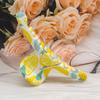 Clips de Păr Geometrie Galben Lămâie Drăguț Pentru Femei Gheară Mare de Păr cu Imprimeu Fructe Bentiță Elegantă Accesorii de Păr de Vară