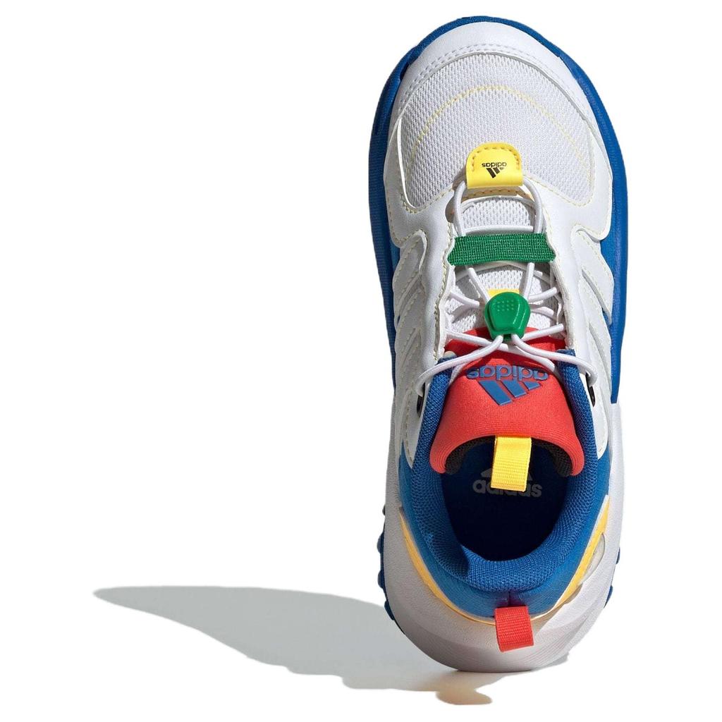 adidas Maxxwavy Synthetic Leather, Textile Low Top Kids Lifestyle Shoes White Blue Kids' JH7169