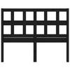VidaXL Headboard Black 185.5x4x100 Cm Solid Pine Wood 818939