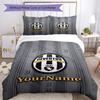 Juventus Customize Your Name Bedding Set Breathable Duvet Cover with Pillowcases Home Decoration Birthday Gift