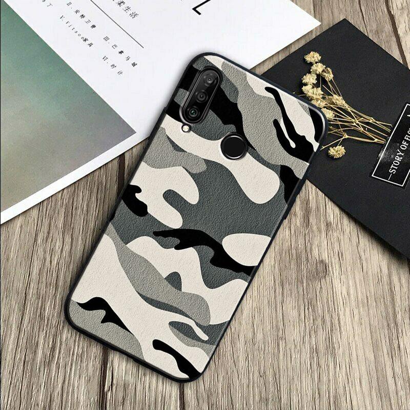 Military Army Camouflage Pattern For Huawei Nova Y70 Y91 Y61 Y72 Y73 Y90 Y60 3i 7i 8i 11 12i 9 10 SE P20 P30 Pro P40 Lite Case