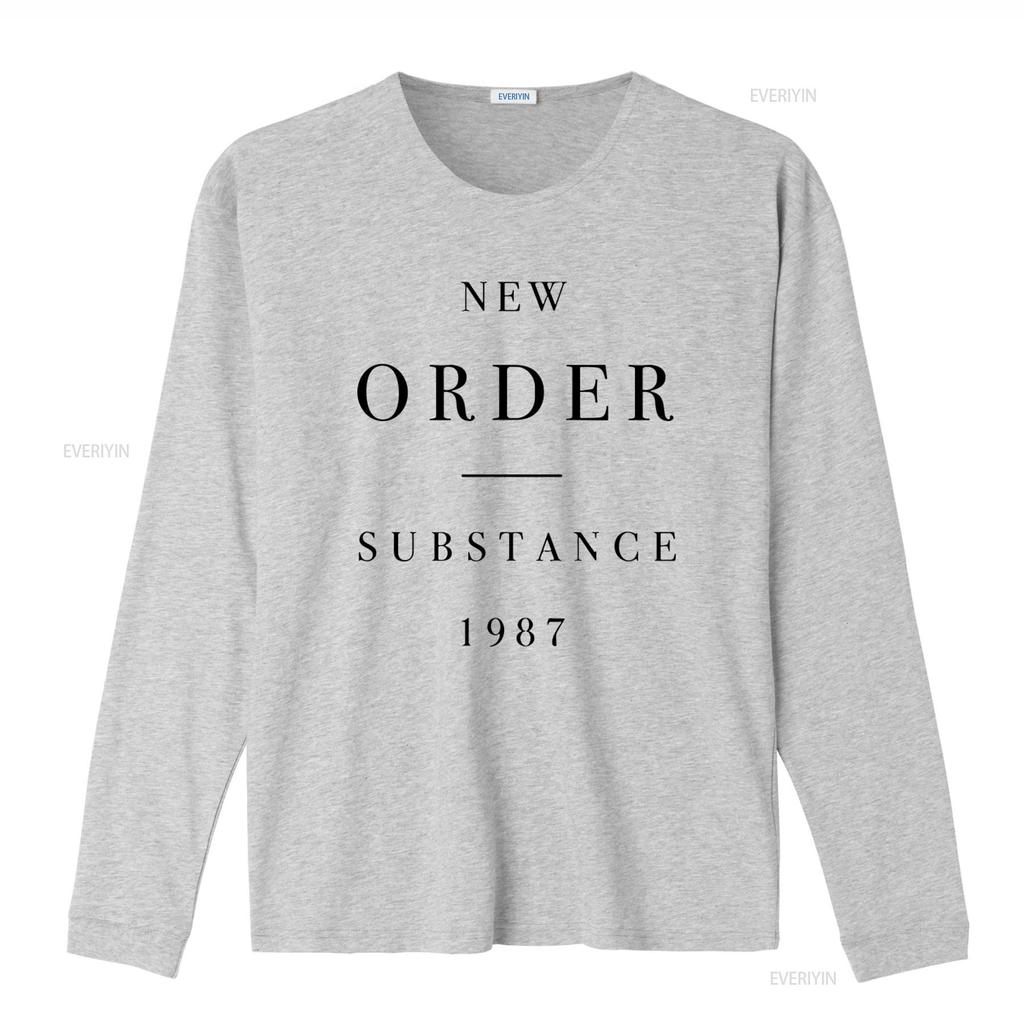 NEW ORDER SUBSTANCE 1987 Print T Shirt X Large Vintage Style for Men Vintage Washed Breathable Fashion Comfortable