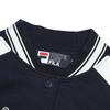 Fila Original Fashion Versatile Comfortable Baseball Jacket Women Jackets Secret-Mirror-Blue F11W519505FDB