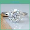 Elegant Silver Plated Wedding Ring For Women With Square Simulated Zircon
