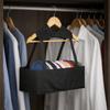 Non-woven Fabric Baseball Cap Storage Hanging Bag Folding Space Saving Hanging Cap Storage Basket Black Underwear Storage Box