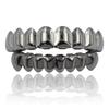 Gold Silver Plated HIP HOP Teeth Grillz Top & Bottom Grills Set With Silicone Real Shiny Vampire Tooth Sets