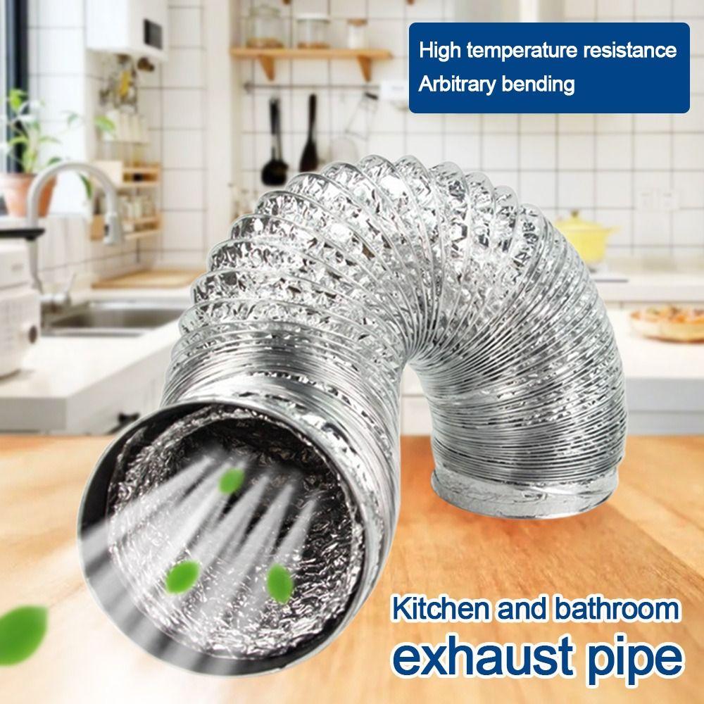 80-180 Mm Ventilation Duct Scalable Aluminum Foil Dryer Vent Hose Insulated Flexible Ventilator Pipe