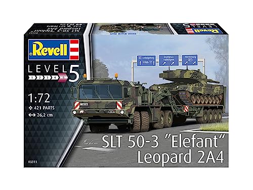 Revell 1/72 German Army SLT50-3 Elephant & Leopard 2A4 Plastic Model Kit 03311