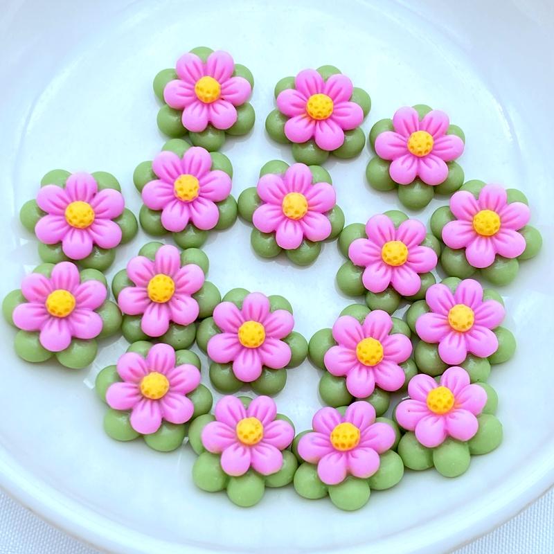 

30Pcs New 13mm Resin Lovely Mini Flower Flat Back Cabochons Scrapbooking DIY Jewelry Craft Decoration Accessories Q07