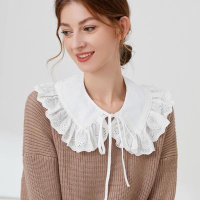 Colletto da Bambola in Pizzo Ragazza 2021 Primavera e Autunno alla Moda Bordo a Fungo Stile Impero Piccolo Sciarpa Finta