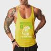 Men's European Size Elastic Cotton Sports Vest for Fitness & Bodybuilding