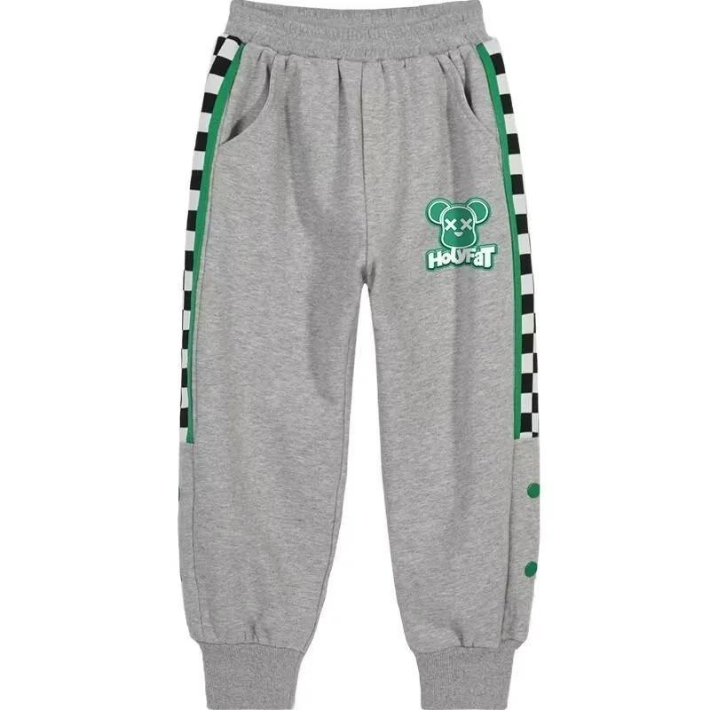 "Spring/Autumn 2023 Boys' Casual Sports Sweatpants - Loose Fit for Kids"