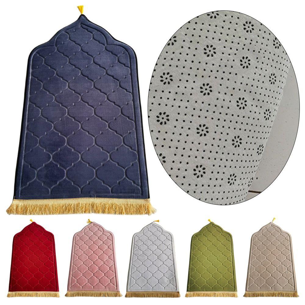 Flannel Prayer Mat Irregular Floor Carpets Portable Prayer Rug