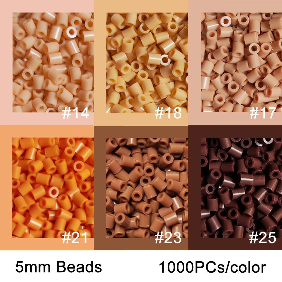 Non-Toxic 6000Pcs 5Mm Iron Beads Pixel Art Kit 6Color Black White For Kid Hama Perler Bead Diy Puzzles High Quality Gift Children Toys