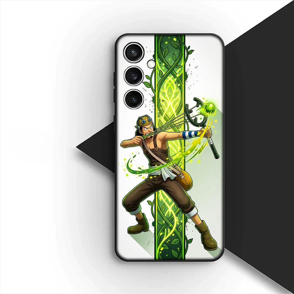 Cover for Samsung Galaxy S24 S25 S23 FE Ultra Plus S7 Edge S25+ S23+ A56 5G Casing Phone Case Anime Usopp One Luffy Piece