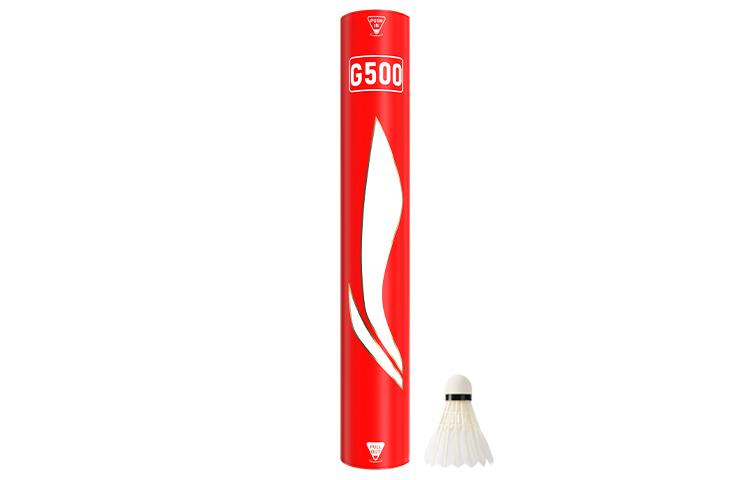 Li Ning G500 Goose Feather Shuttlecock 12 Pack Goose Feather Humped Goose Feather Professional Shuttlecocks AYQR010-4