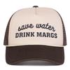 Unisex DRINK MARGS Letter Printed Baseball Net Caps Spring and Summer Outdoor Adjustable Casual Hats Sunscreen Hat Sports Cap