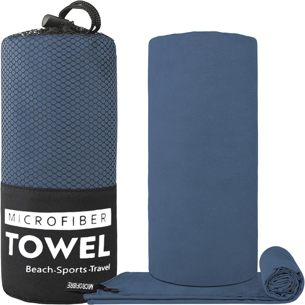 Quick Drying Towel, Lightweight Microfiber Sports Towel for Swimming, Beach, Camping, Gym, Yoga, Fast Dry Bath Towel Home
