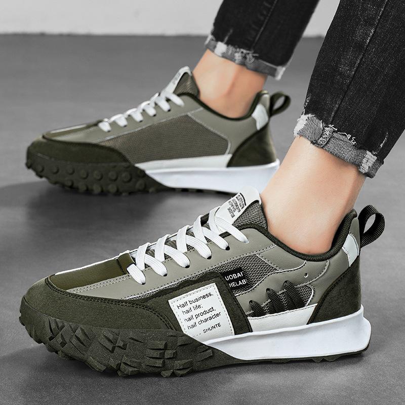 Men's shoes summer breathable 2025 new youth sports and leisure shoes non-slip wear-resistant mesh shoes Korean version trendy shoes men