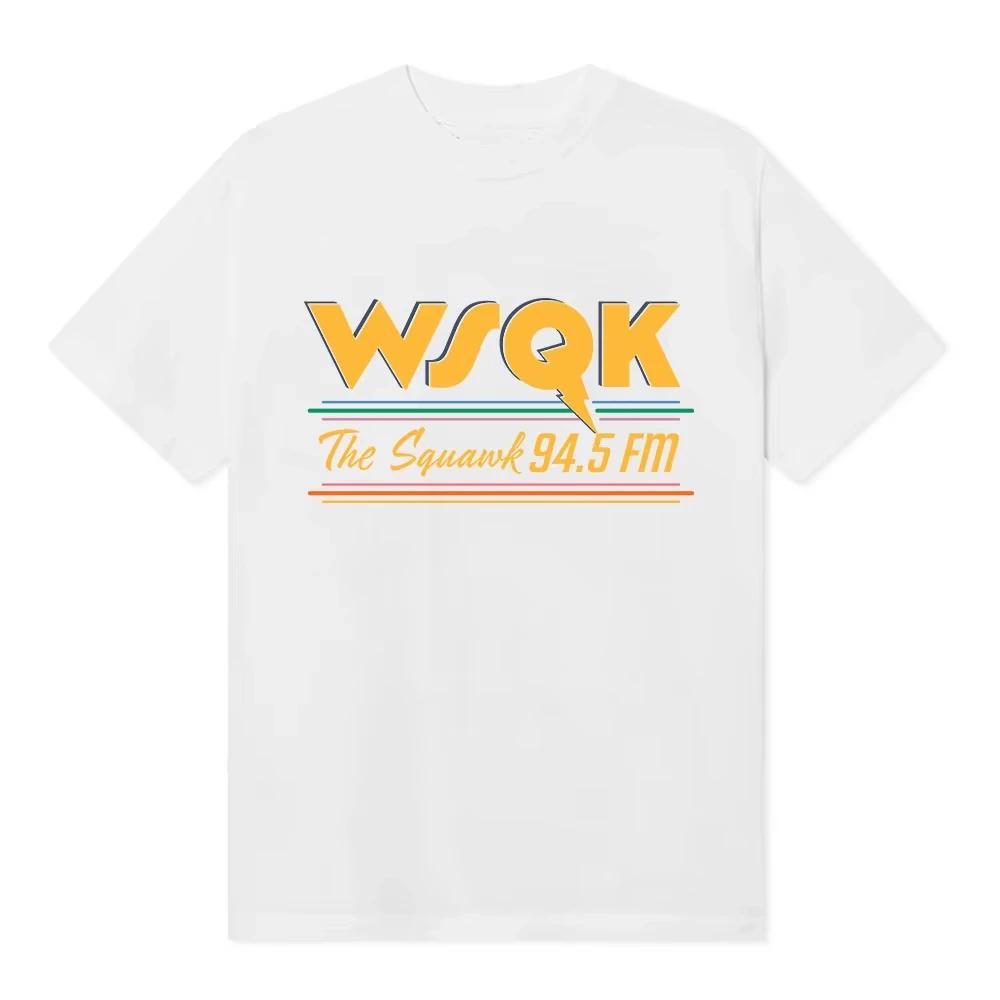 2026 Sommer WSQK The Squawk 94.5 FM T-Shirts Beam Me Up T-Shirts Ort Sucks Grafikdruck T-Shirt Baumwolle Kurzarm Herren T-Shirts Streetwear