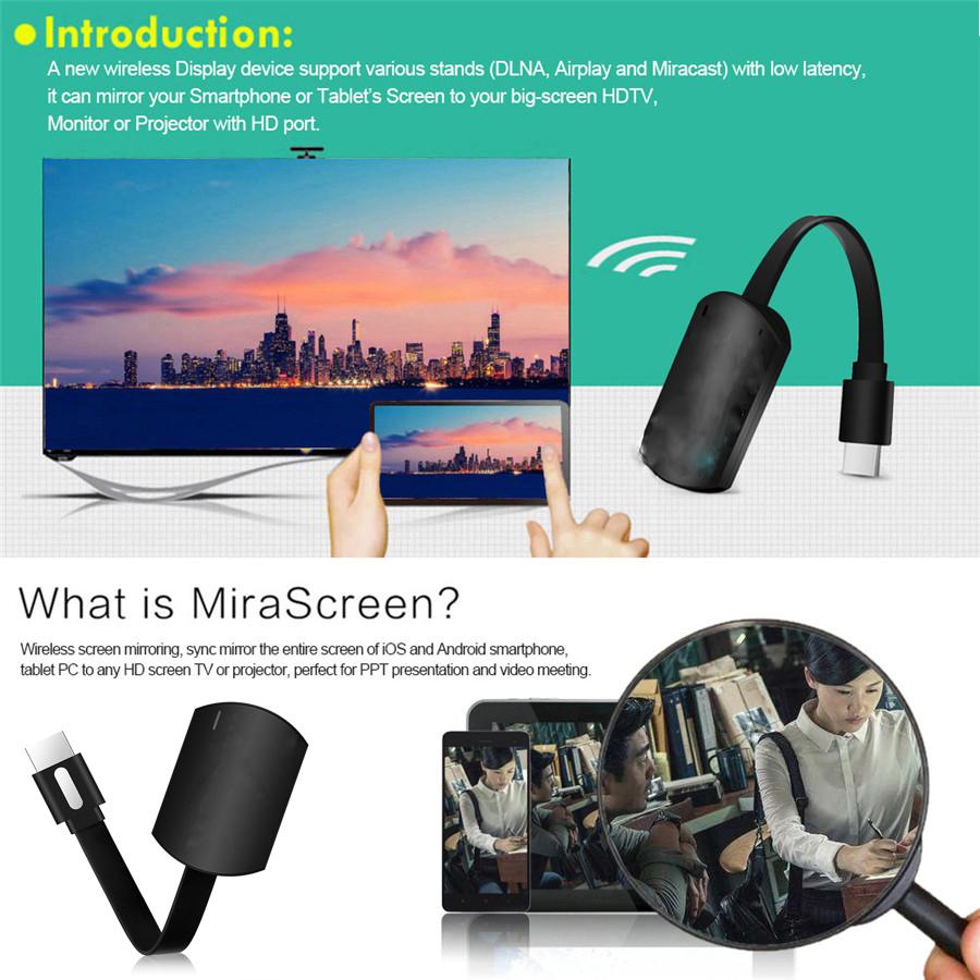 G4 Wireless WiFi Display Dongle Receiver 1080P HD TV Stick  Airplay DLNA Mirroring To HDTV Projector