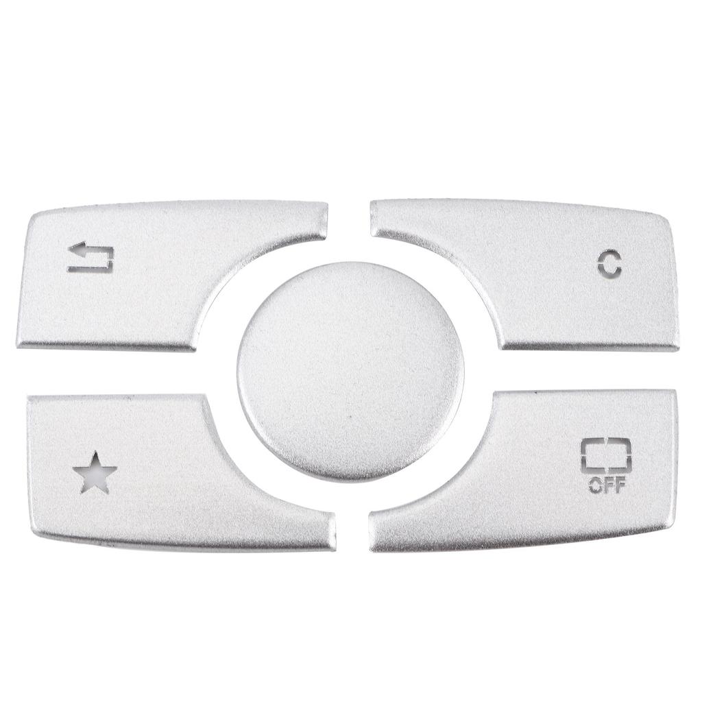 Multimedia Button Cover Trim Aluminum Alloy Stickers Fit for Mercedes Benz ML GL Class 2015 2019