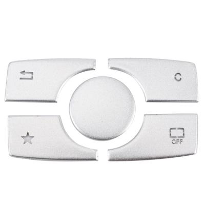 Multimedia Button Cover Trim Aluminum Alloy Stickers Fit for Mercedes Benz ML GL Class 20152019