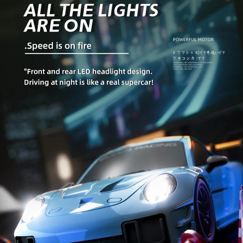 2026 Professional 1/24 RC Car 2.4G High Speed Drift 4WD Remote Control Car with Led Light Radio Controlled Racing Model Boy Toy Best Gifts with Handle