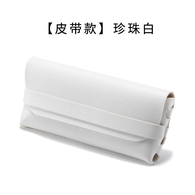 Leather Soft Bag Glasses Case Fashion Portable Sunglasses Case Packaging Gift Box Sunglasses Case Trend Strap Box