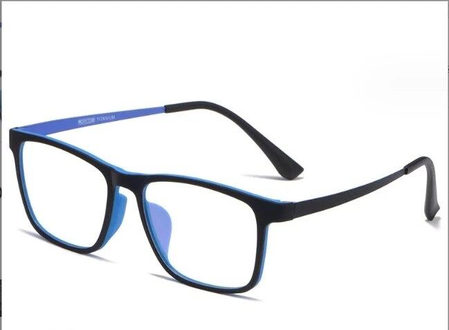 High Quality Ultra Light Square Comfortable Large Eyeglasses Pure Titanium Fashion Optical Prescription Glasses Frame Men